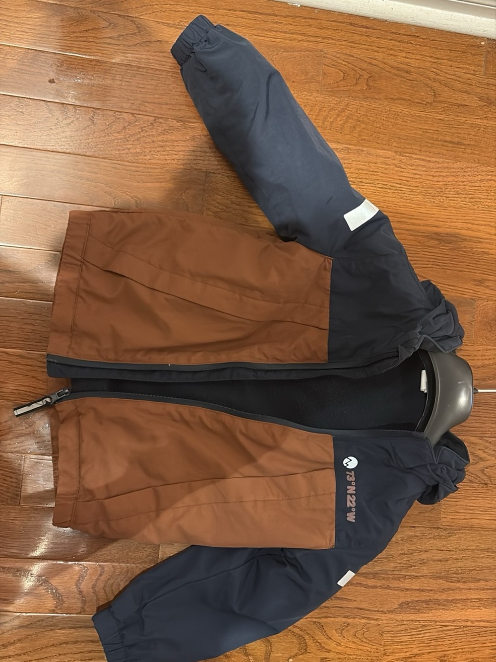 H&M Kids Colorblock Navy and Brown Raincoat